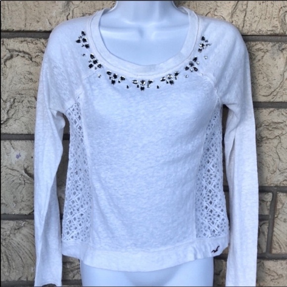 Hollister burnout long sleeves bling Top Lace back
Size Small - Picture 1 of 7